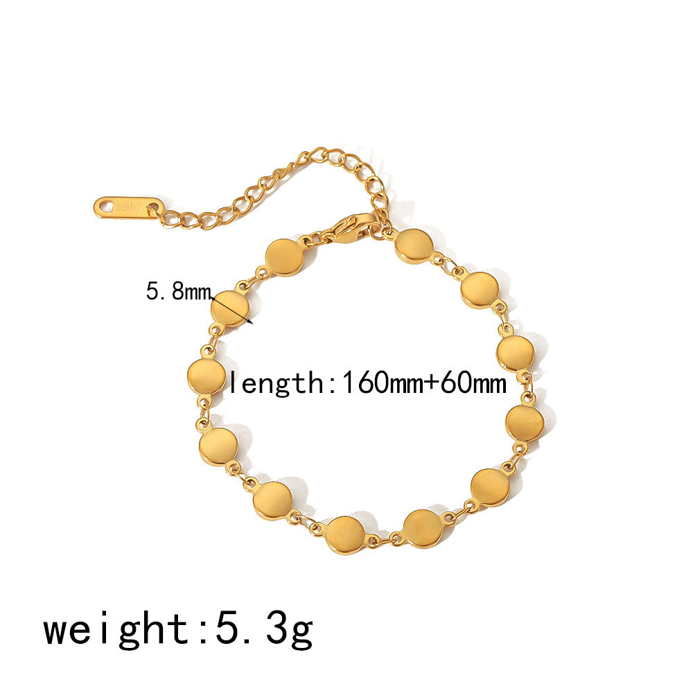 Miraaya 18K Gold Stainless Steel Bracelet Does Not Fade