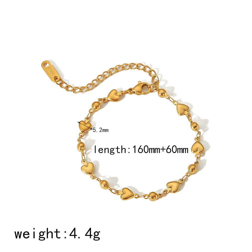 Miraaya 18K Gold Stainless Steel Bracelet Does Not Fade