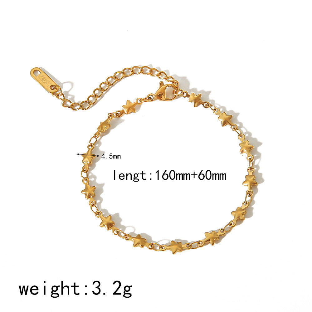 Miraaya 18K Gold Stainless Steel Bracelet Does Not Fade