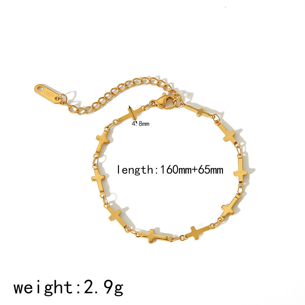 Miraaya 18K Gold Stainless Steel Bracelet Does Not Fade