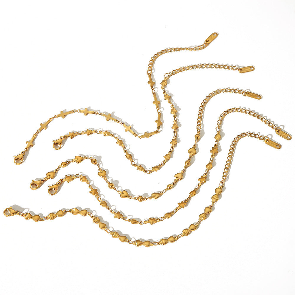 Miraaya 18K Gold Stainless Steel Bracelet Does Not Fade