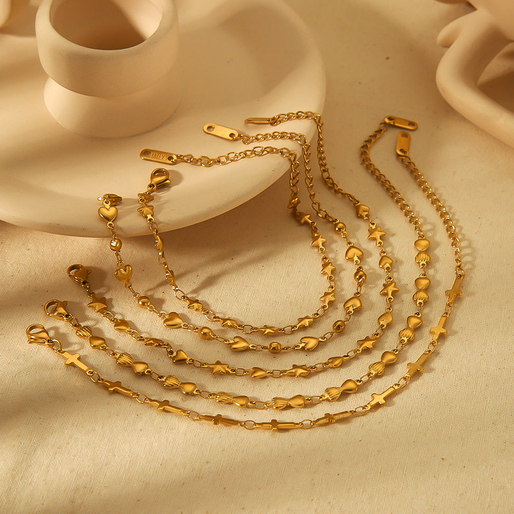 Miraaya 18K Gold Stainless Steel Bracelet Does Not Fade