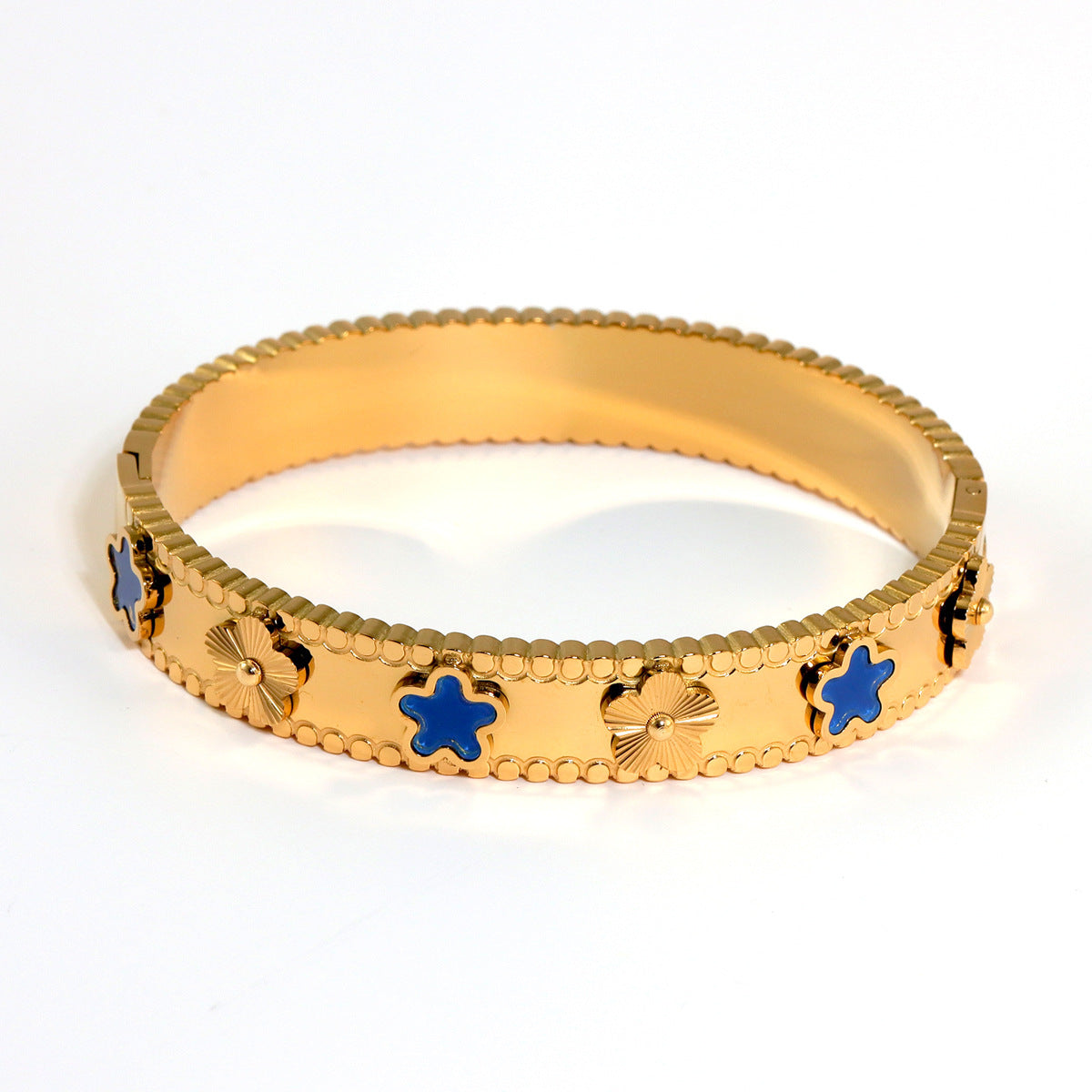 Miraaya Stainless Steel 18K Gold-plated Adjustable Bracelet