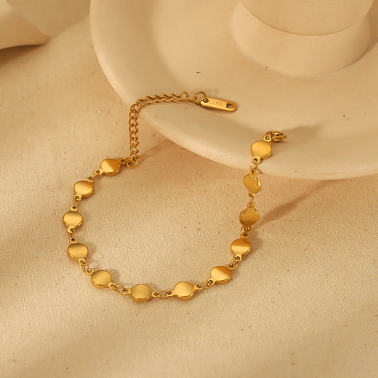 Miraaya 18K Gold Stainless Steel Bracelet Does Not Fade