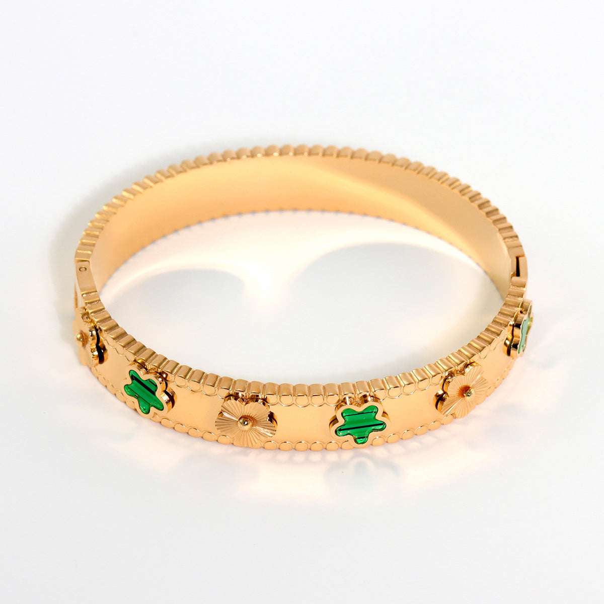 Miraaya Stainless Steel 18K Gold-plated Adjustable Bracelet
